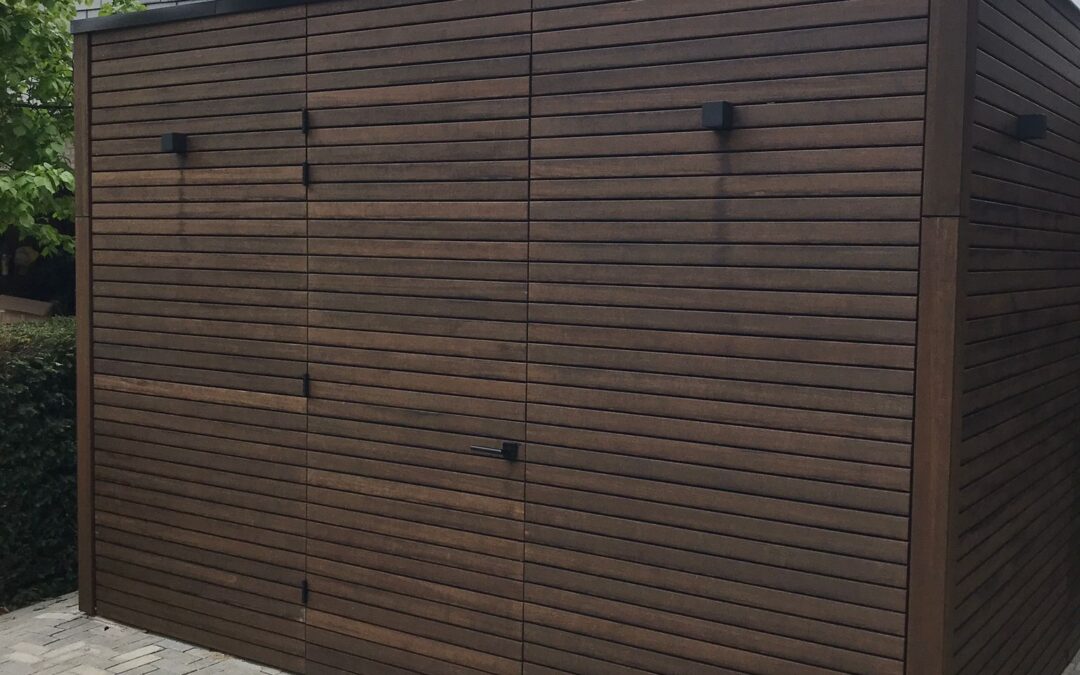 Bamboo schuur technische ruimte