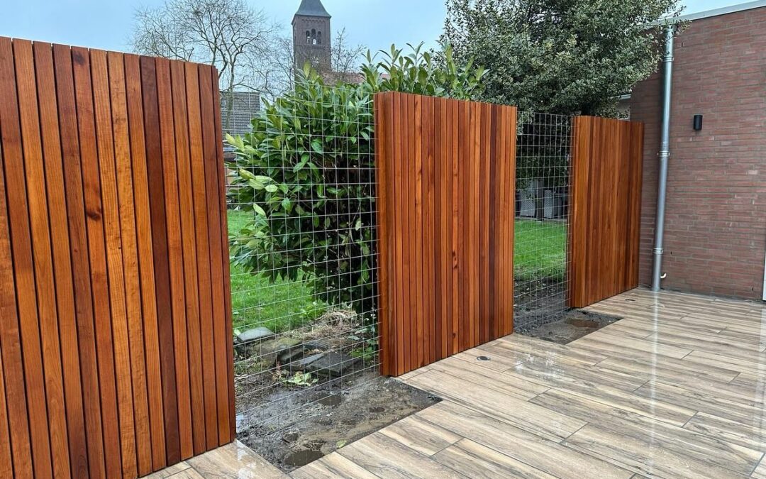 Padouk Clickwood Tuinwand