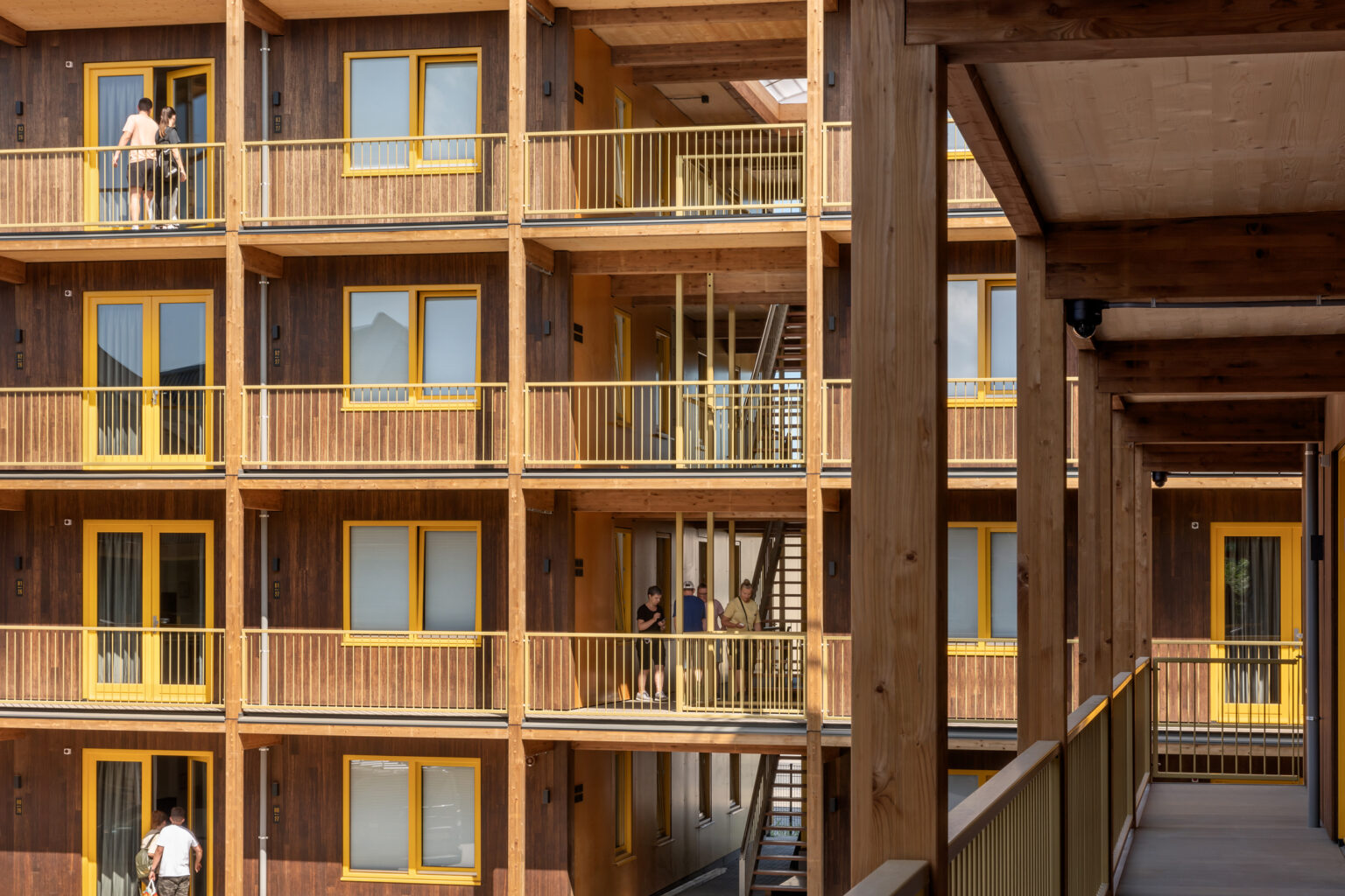 Gevelparket Houten Hotel Almere